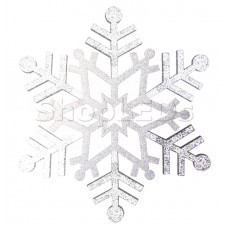 Елочная фигура Снежинка резная, 81 см, цвет серебряный