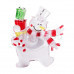 Фигура светодиодная на присоске "Снеговик с подарком", RGB, SL501-022