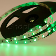 LED лента открытая, 8 мм, IP23, SMD 2835, 60 LED/m, 12 V, цвет свечения зеленый